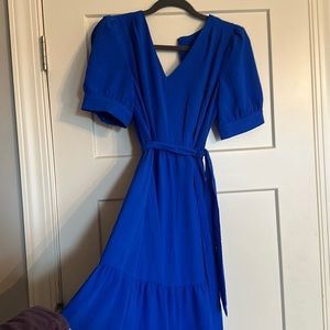 DKNY Royal Blue Midi Dress